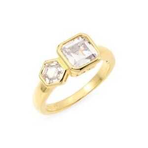 NWT Cubic Zircoina Toi et Moi Ring - Size 7